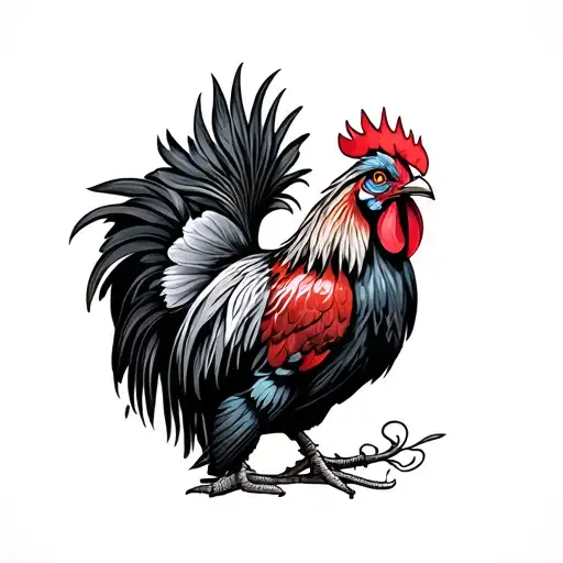 cock tattoo design idea
