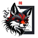 Fox Face tattoo design idea