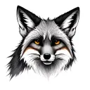 Grey Fox tattoo design idea