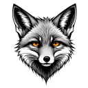 Grey Fox tattoo design idea