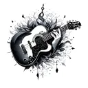 music & climate change tattoo design idea