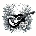 music & climate change tattoo design idea