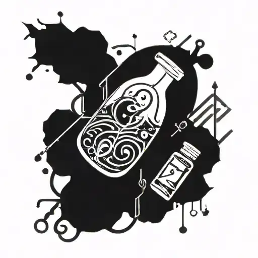 pharmacy / chemistry tattoo design idea