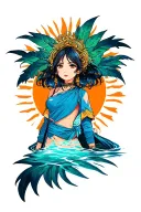 philippine sun tattoo design idea