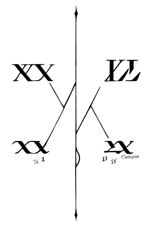 Capricorn signs with jan. 1 2004 roman numeral dates intertwined tattoo design idea