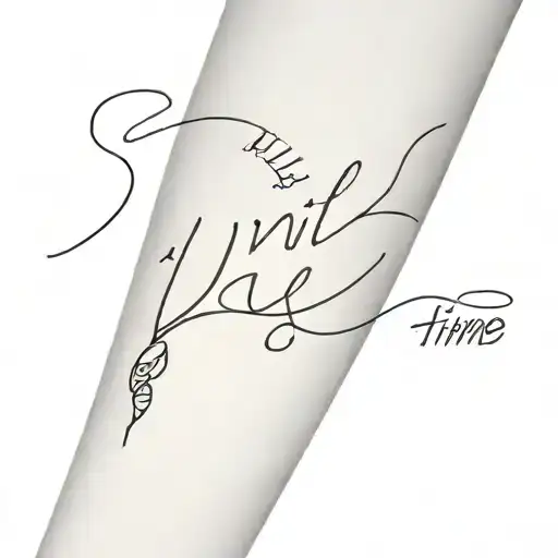 All will be alrightin time"Keep Going" tattoo design idea