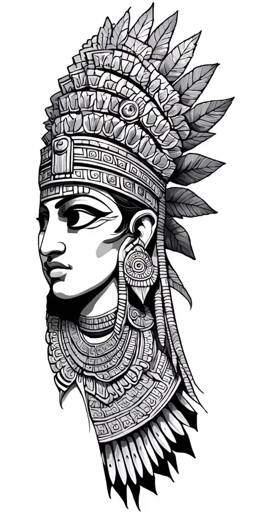 mayan design tattoo design idea