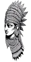 mayan design tattoo design idea