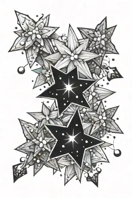 Pleiades cluster tattoo design idea