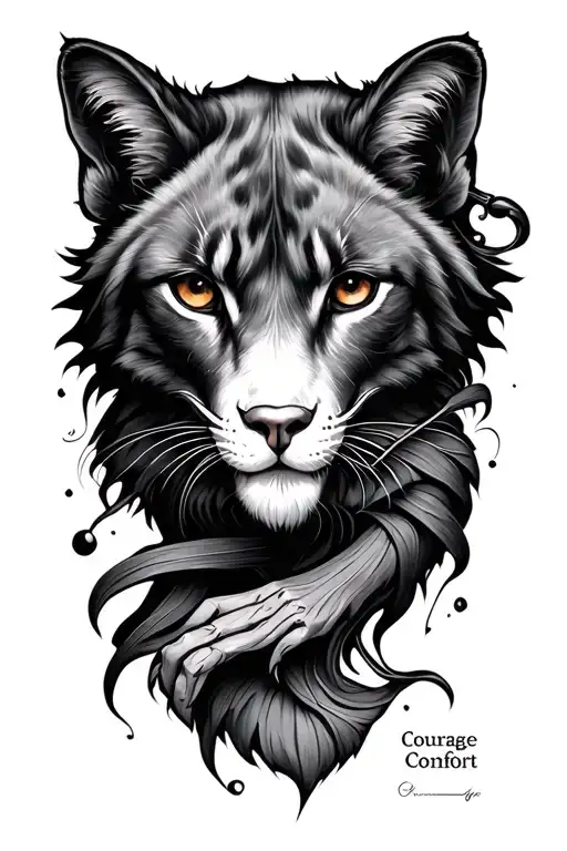 Courage over Comfort  tattoo design idea