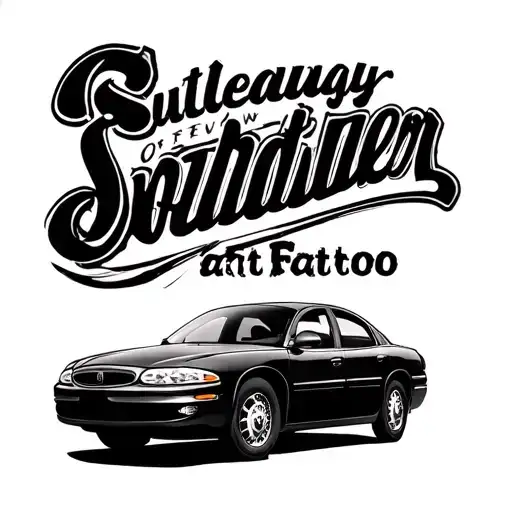 2003 Buick century outline tattoo design idea