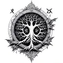 ERD Tree, Malenia, Elden Ring, Runes tattoo design idea