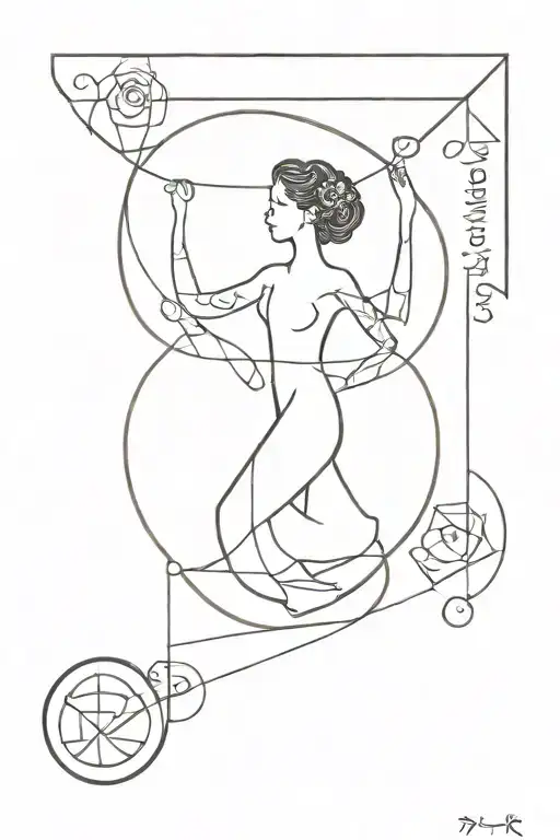 Wisdom, strength, perserverance, balance mind body and soul tattoo design idea