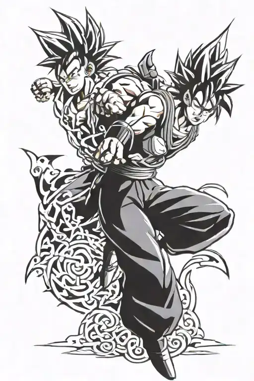dbz tattoo design idea
