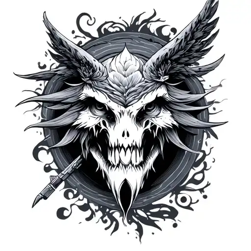 Fortune Favours The Brave tattoo design idea