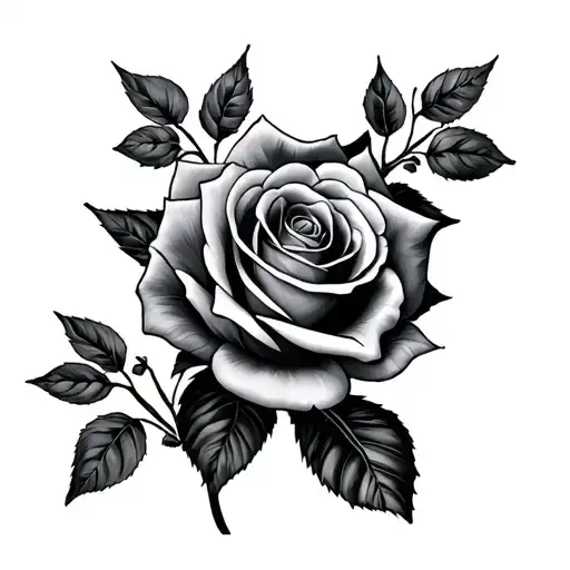 Jayden with roses tattoo design idea