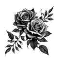 Jayden with roses tattoo design idea