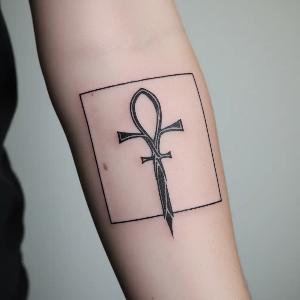 Ankh tattoo design idea