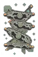 hot dogs tattoo design idea