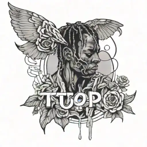 make a tatto inspired in Utopia album by Travis Scott tattoo design idea