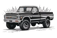Chevy 1972 k20 tattoo design idea