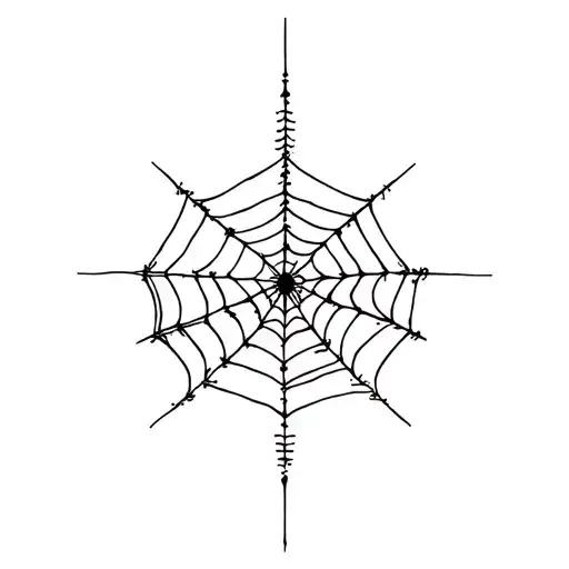 Cosmic Spiderweb with etherial feeling tattoo design idea