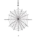 Cosmic Spiderweb with etherial feeling tattoo design idea