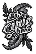 last name written tattoo design idea