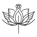 888 angel number with lotus tattoo design idea