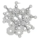 seratonin and dopamine chemical structure tattoo design idea