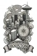 a tattoo that represents Houston Texas's culture  tattoo design idea