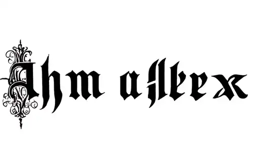 "Ahm alex" tattoo design idea