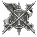 Roman numerals for 3 with arrows going through it keep it simple  tattoo design idea