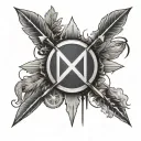 Roman numerals for 3 with arrows going through it keep it simple  tattoo design idea