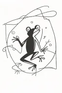 Frog tattoo design idea