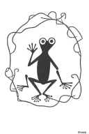 Frog tattoo design idea