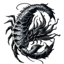 Scorpio And Pisces tattoo design idea