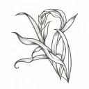 Snake plant tattoo design idea