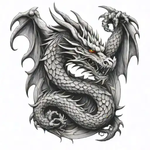 dragon biceps signifying independent tattoo design idea