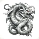 dragon biceps signifying independent tattoo design idea