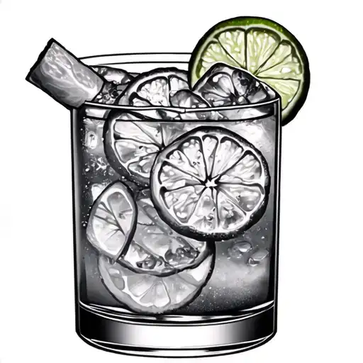Gin And Tonic tattoo design idea