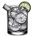 Gin And Tonic tattoo design idea