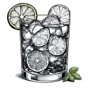 Gin And Tonic tattoo design idea