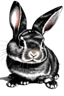 Japanese Rabbit tattoo design idea