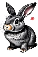 Japanese Rabbit tattoo design idea