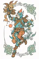 colorful dance gavin dance inspired tattoo tattoo design idea