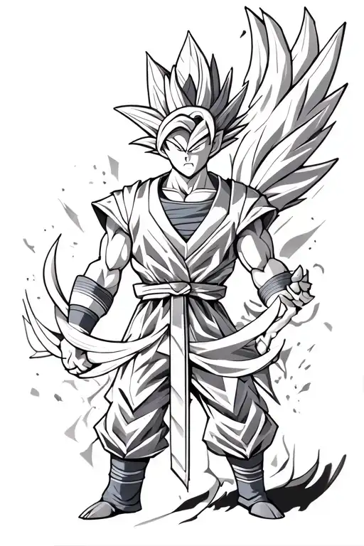 dragon ball z tattoo design idea
