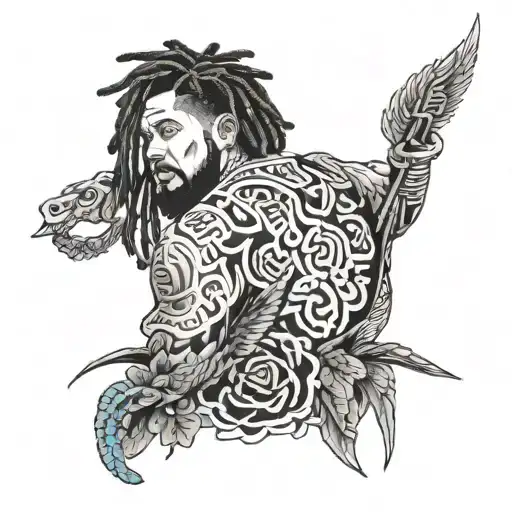 love yourz j cole tattoo design idea
