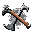 Axe And Halligan tattoo design idea