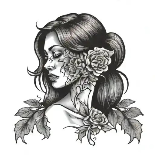 grief tattoo design idea